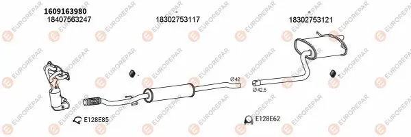 Изпускателна система EUROREPAR           