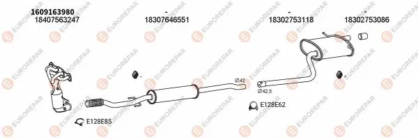 Изпускателна система EUROREPAR           