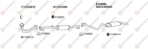 Изпускателна система EUROREPAR           