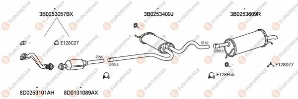 Изпускателна система EUROREPAR           