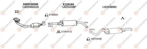 Изпускателна система EUROREPAR           