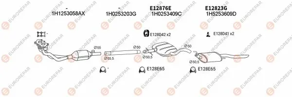 Изпускателна система EUROREPAR           