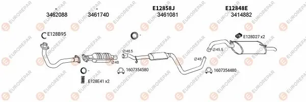 Изпускателна система EUROREPAR           