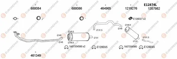 Изпускателна система EUROREPAR           
