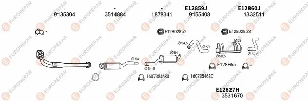 Изпускателна система EUROREPAR           