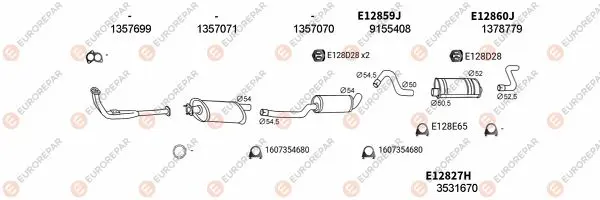 Изпускателна система EUROREPAR           