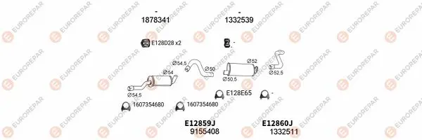 Изпускателна система EUROREPAR           