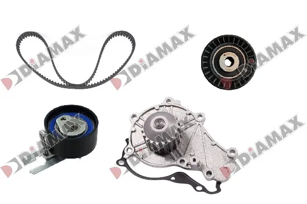 водна помпа- к-кт ангренажен ремък DIAMAX              