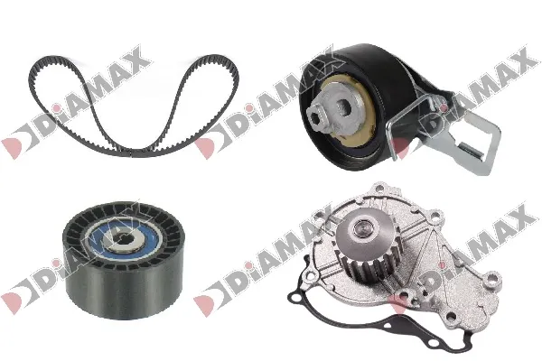 водна помпа- к-кт ангренажен ремък DIAMAX              