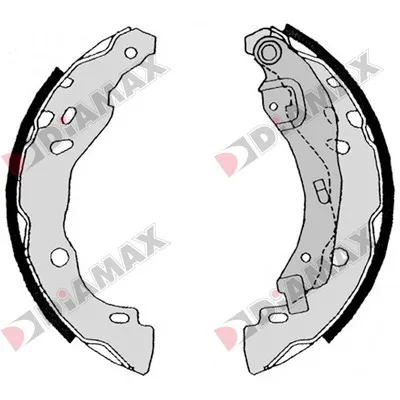 комплект спирачна челюст DIAMAX              