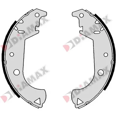 комплект спирачна челюст DIAMAX              
