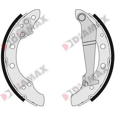 комплект спирачна челюст DIAMAX              