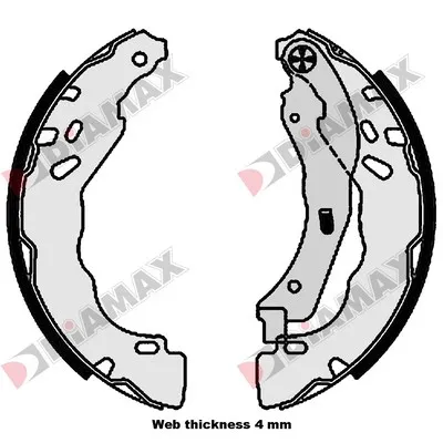 комплект спирачна челюст DIAMAX              