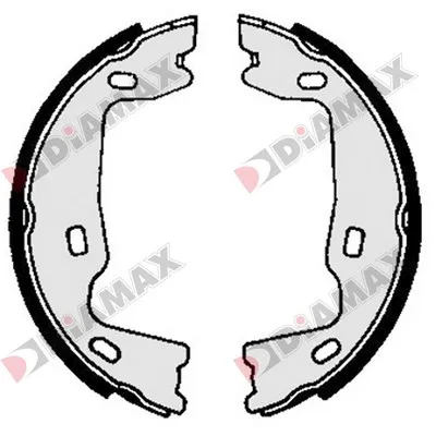 комплект спирачна челюст, ръчна спирачка DIAMAX              