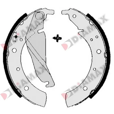комплект спирачна челюст DIAMAX              