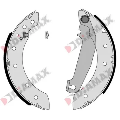 комплект спирачна челюст DIAMAX              