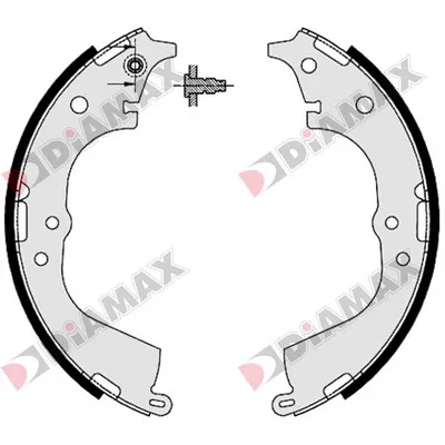комплект спирачна челюст DIAMAX              