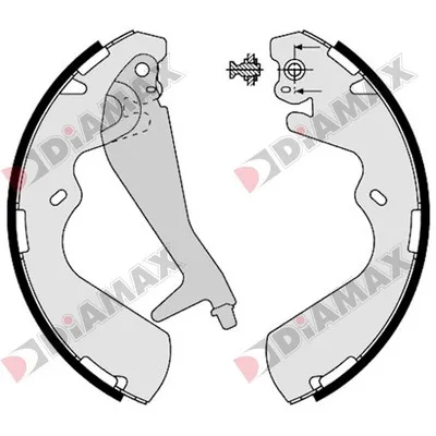 комплект спирачна челюст DIAMAX              