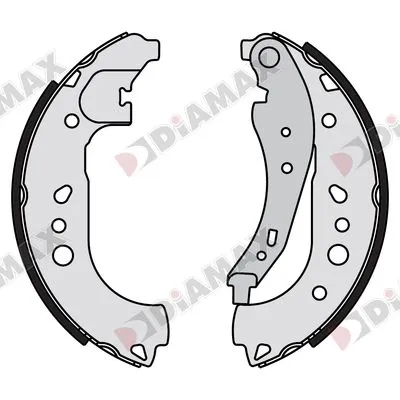 комплект спирачна челюст DIAMAX              