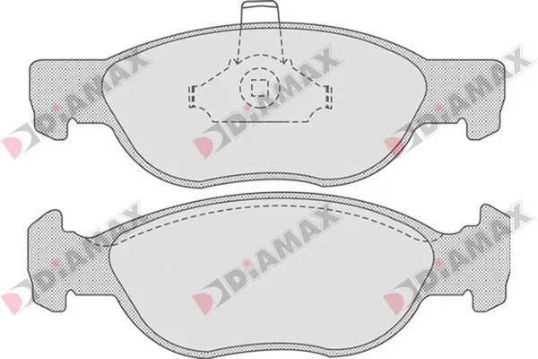 комплект спирачно феродо, дискови спирачки DIAMAX              