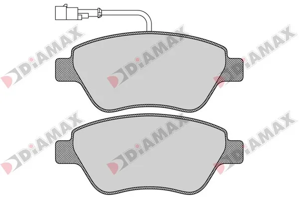комплект спирачно феродо, дискови спирачки DIAMAX              