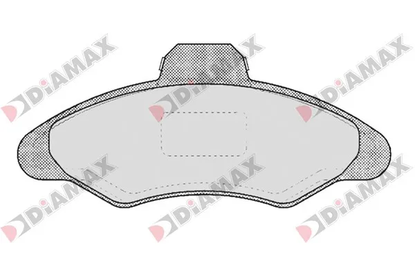 комплект спирачно феродо, дискови спирачки DIAMAX              