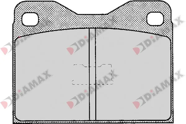 комплект спирачно феродо, дискови спирачки DIAMAX              