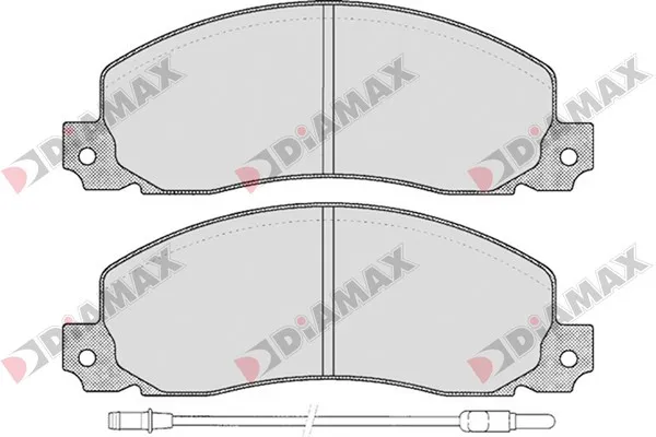 комплект спирачно феродо, дискови спирачки DIAMAX              