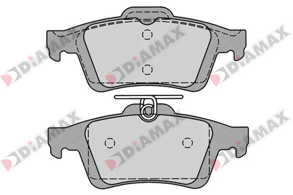 комплект спирачно феродо, дискови спирачки DIAMAX              