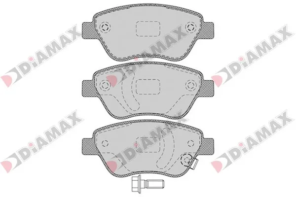 комплект спирачно феродо, дискови спирачки DIAMAX              