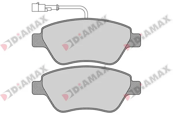 комплект спирачно феродо, дискови спирачки DIAMAX              