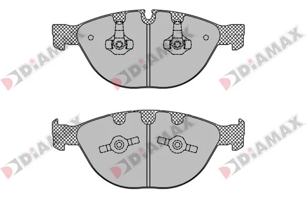 комплект спирачно феродо, дискови спирачки DIAMAX              