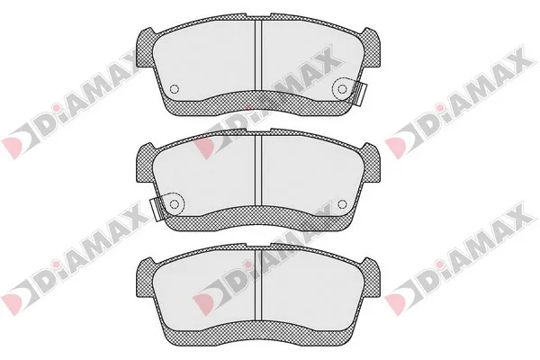 комплект спирачно феродо, дискови спирачки DIAMAX              