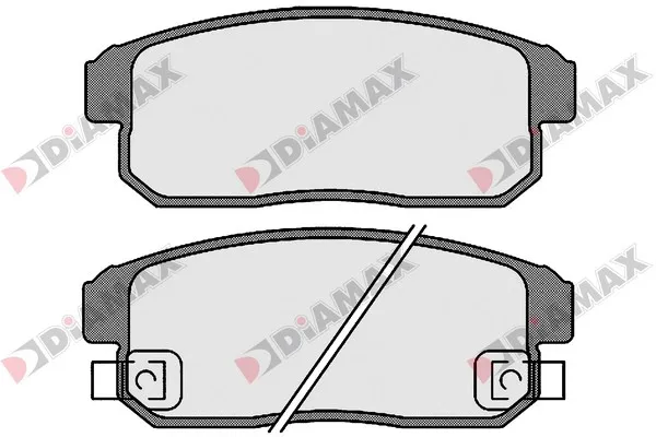комплект спирачно феродо, дискови спирачки DIAMAX              