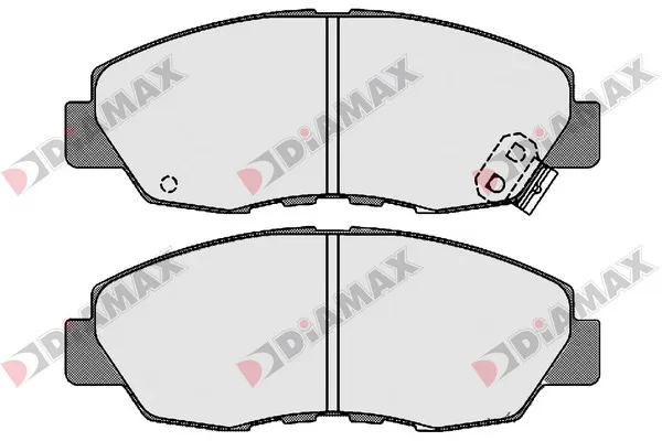 комплект спирачно феродо, дискови спирачки DIAMAX              