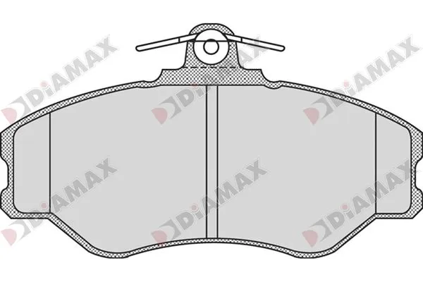 комплект спирачно феродо, дискови спирачки DIAMAX              
