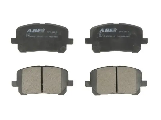 комплект спирачно феродо, дискови спирачки ABE                 