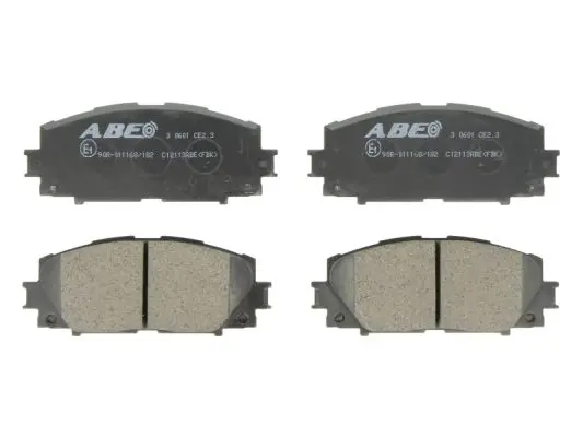 комплект спирачно феродо, дискови спирачки ABE                 
