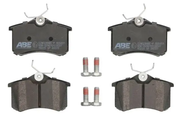 комплект спирачно феродо, дискови спирачки ABE                 