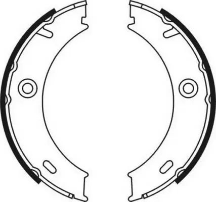 комплект спирачна челюст, ръчна спирачка ABE                 