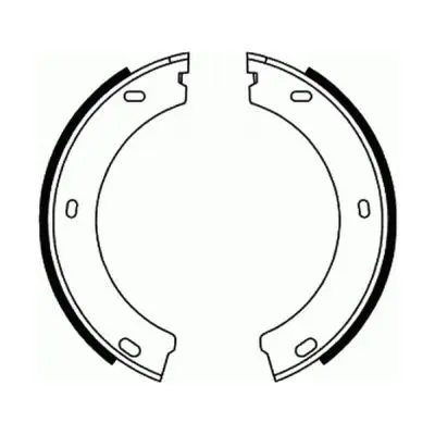 комплект спирачна челюст, ръчна спирачка ABE                 