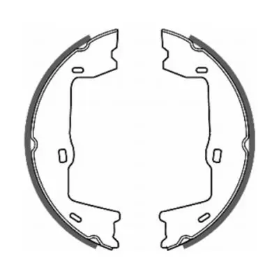 комплект спирачна челюст, ръчна спирачка ABE                 