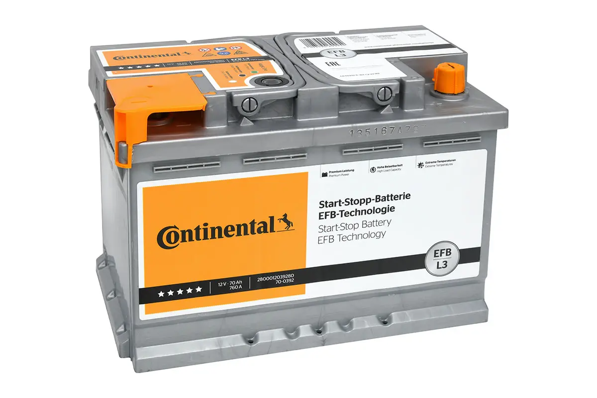 START-STOP-BATTERY EFB , стартов акумулатор CONTINENTAL
