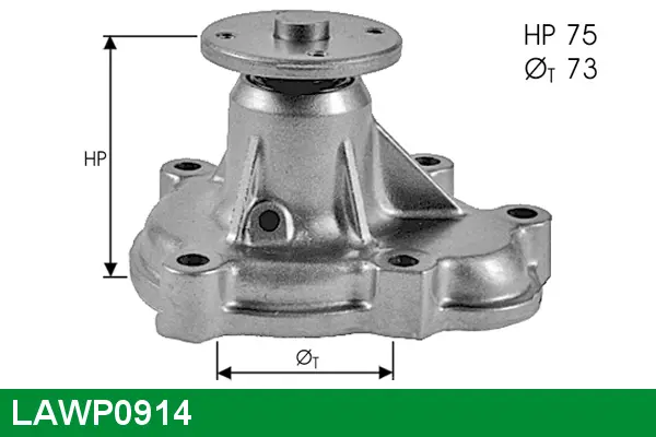 водна помпа, охлаждане на двигателя LUCAS               