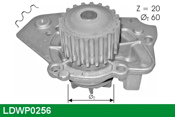 водна помпа, охлаждане на двигателя LUCAS               
