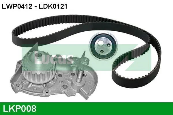 водна помпа- к-кт ангренажен ремък LUCAS               