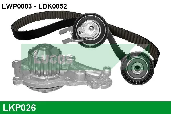 водна помпа- к-кт ангренажен ремък LUCAS               