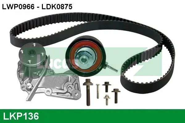 водна помпа- к-кт ангренажен ремък LUCAS               