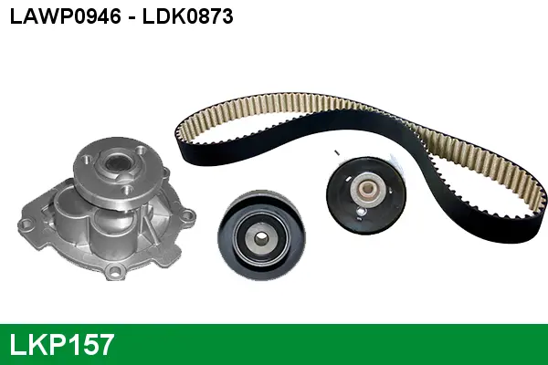 водна помпа- к-кт ангренажен ремък LUCAS               