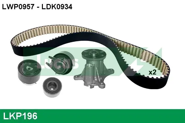 водна помпа- к-кт ангренажен ремък LUCAS               
